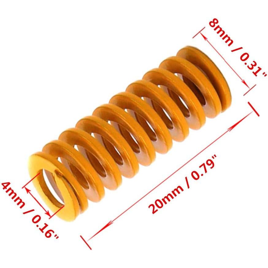 20mm high compression springs for 3d printer heatbeds