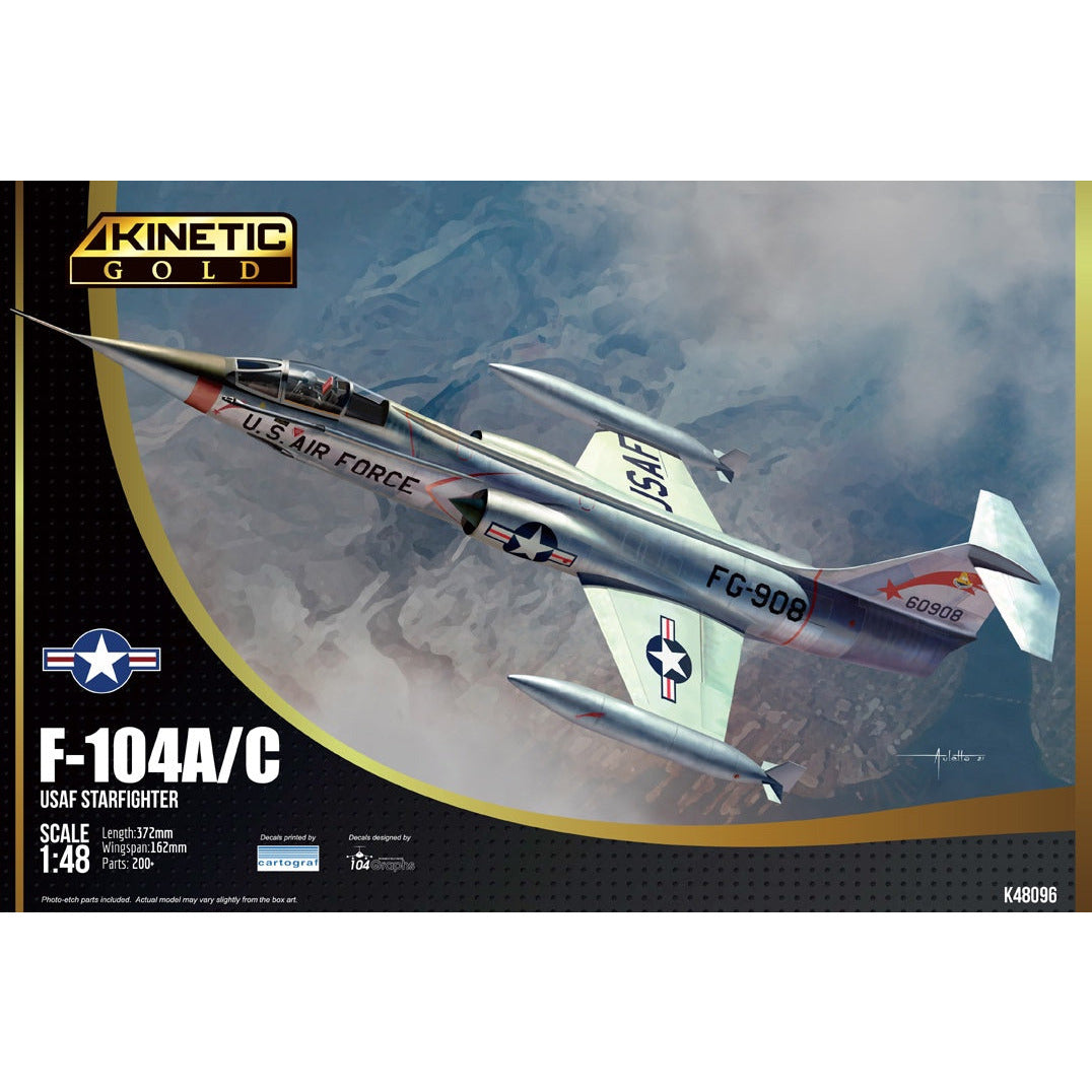 F-104A/C USAF Starfighter Gold Series 1/48 by Kinetic