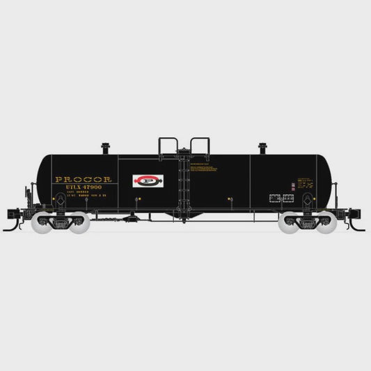 Procor 20K gal Tank Car: UTLX As Delivered Split P Logo - 6-Pack #1