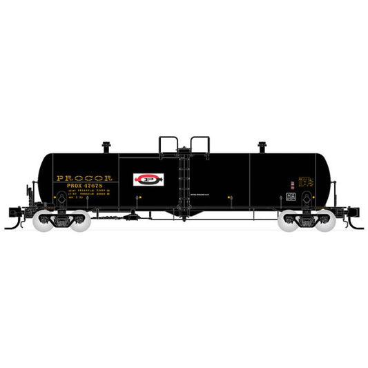 Procor 20K gal Tank Car: PROX As delivered Split P Logo - Single Car 47678
