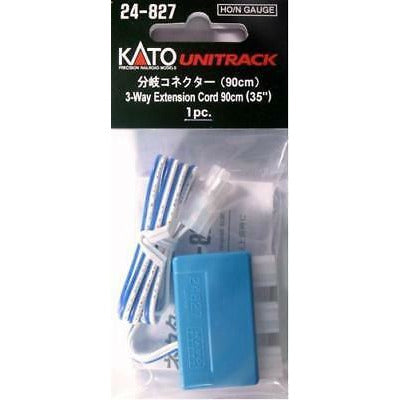 Kato UniTrack 35" 3-way Extension Cord for HO & N Scale