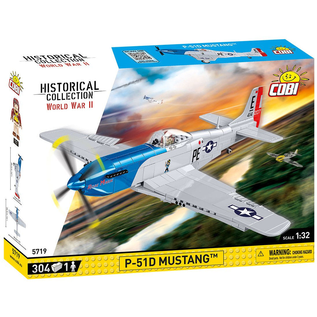 Historical Collection WWII: 5719 P-51d Mustang 304 PCS