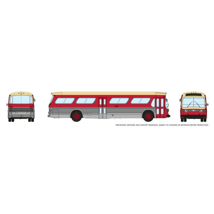 N 1/160 New Look Bus - Toronto (Maroon)