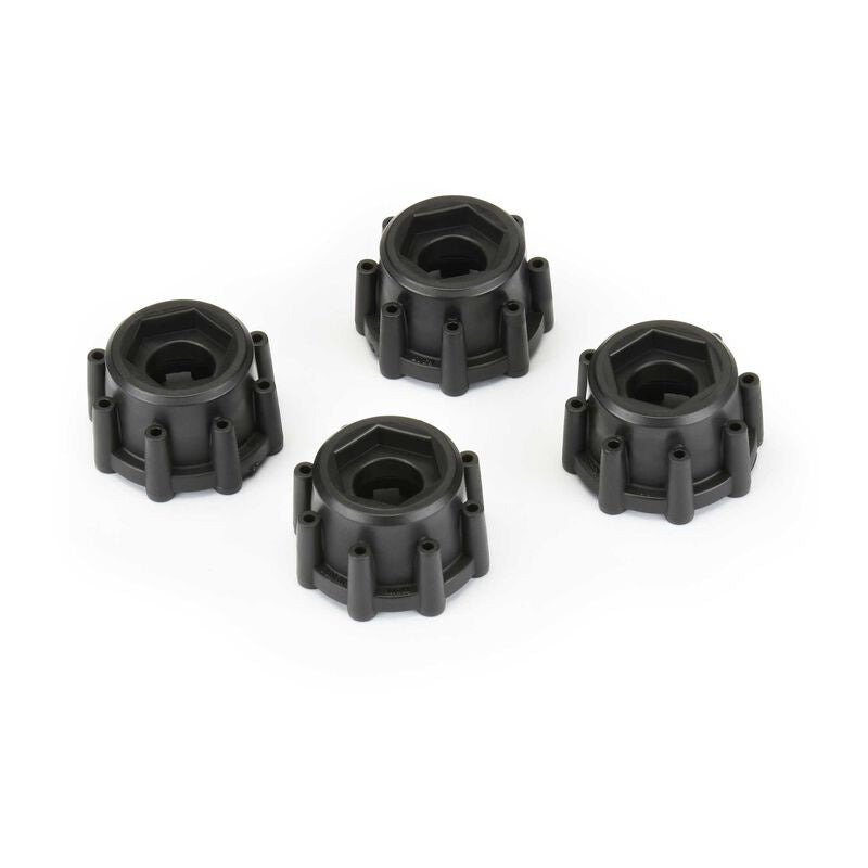 Pro-Line 8x32 to 17mm Hex Adapters for 8x32 3.8" Wheels (4)