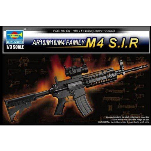 AR15/M16/M4 Family M4 S.I.R. 1/3 Scale #01916 by Trumpeter