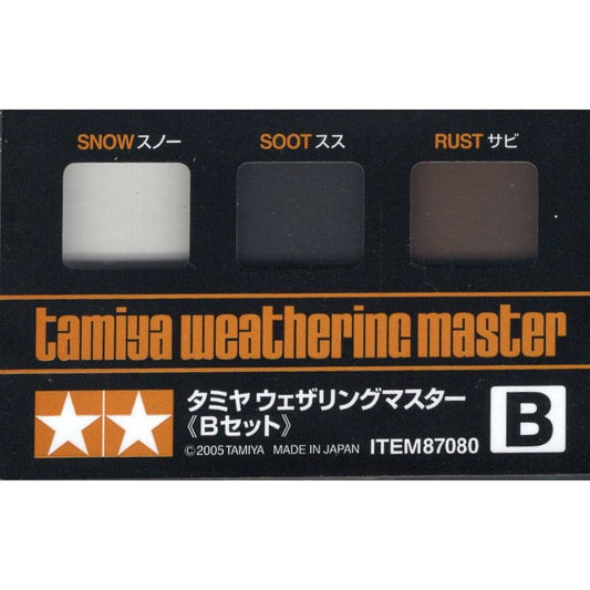 Tamiya Weathering Master B Set Snow, Soot and Rust TAM87080