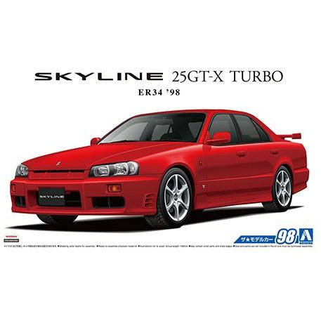 Nissan ER34 Skyline 25GT-X Turbo 1998 #5750 1/24 by Aoshima