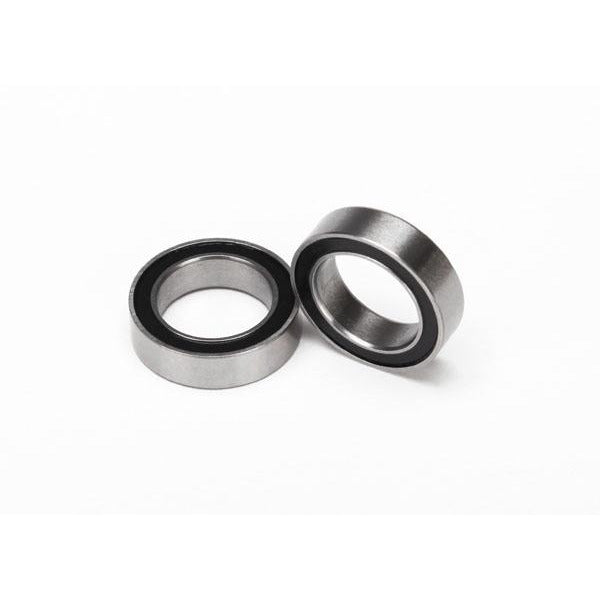 TRA5119A Ball Bearings, Black Rubber Sealed (10x15x4mm) (2)