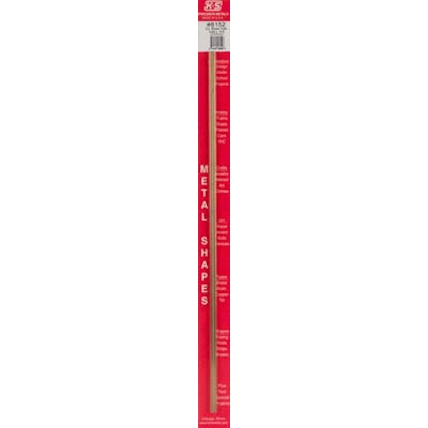 K&S Square Brass Tube - 5/32" OD KSE8152