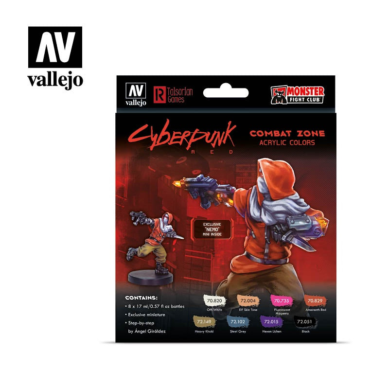 VAL72307 Cyberpunk Red Combat Zone "Nemo" Paint Set