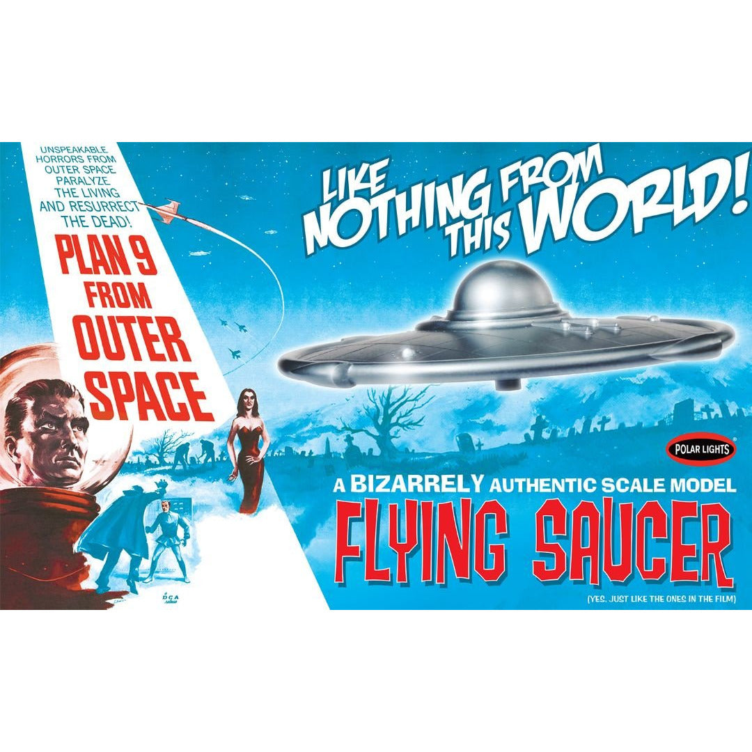 Plan 9 From Outer Space Flying Saucer Model Kit #970/12 by Polar Lights