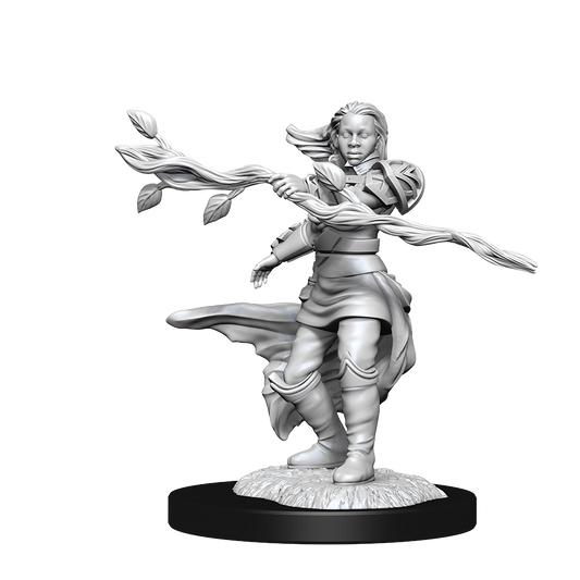 D&D Unpainted Mini - Human Druid - Female 90223