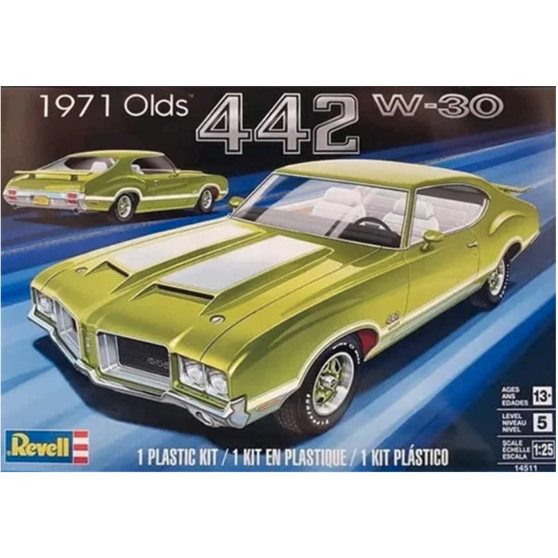 1971 Olds 442 W-30 1/25 Model Car Kit #4511 by Revell