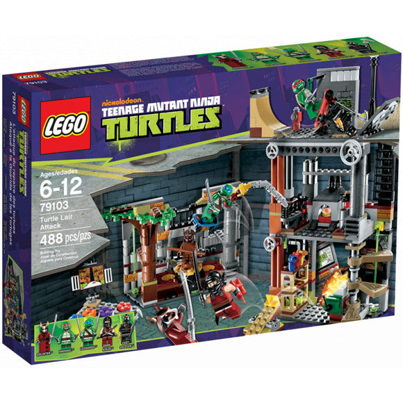 Lego Teenage Mutant Ninja Turtles: Turtle Lair Attack 79103 (Box badly crushed on one end)
