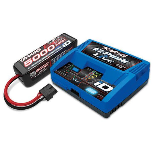 Traxxas 4S 5000mAh 14.8V iD LiPo Battery/Charger Completer Pack - TRA2996X