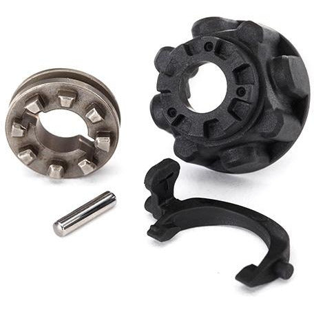 TRA8281 Traxxas Carrier, differential/ differential slider/ T-Lock fork