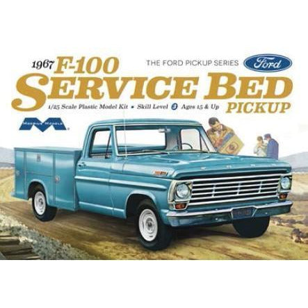 1967 Ford F100 Service Bed 1/25 Model Truck Kit #1239 by Moebius