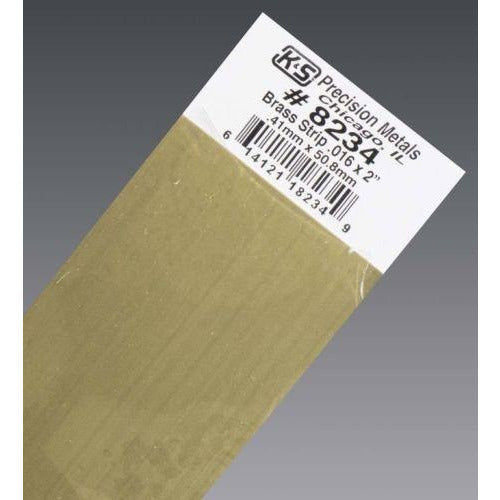 K&S Brass Strip - .016 x 2" KSE8234