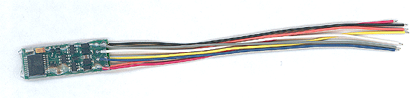 NCE Decoder N14SR - Generic, Narrow, Thin, 1 Amp 4 Function, 4" Wire Harness