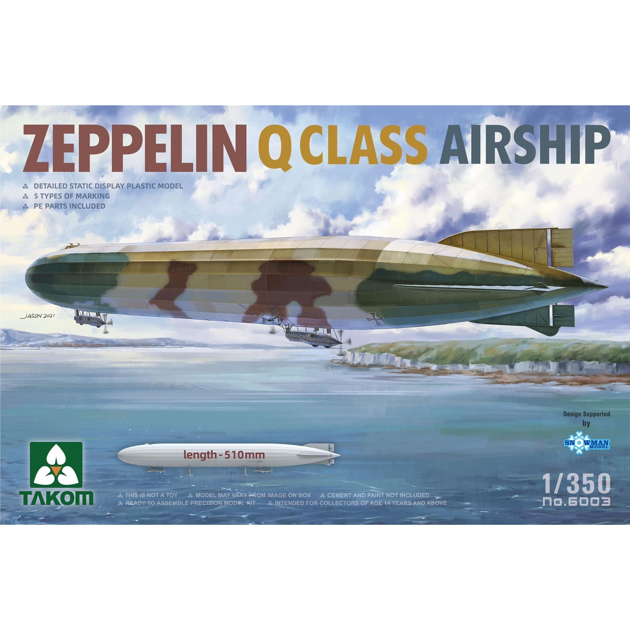 Zeppelin Q Class Airship 1/350 #3006 by Takom