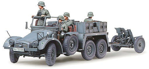Krupp Protze 1T 6x4 Tow W 3.7cm Pak 1/35 #35259 by Tamiya