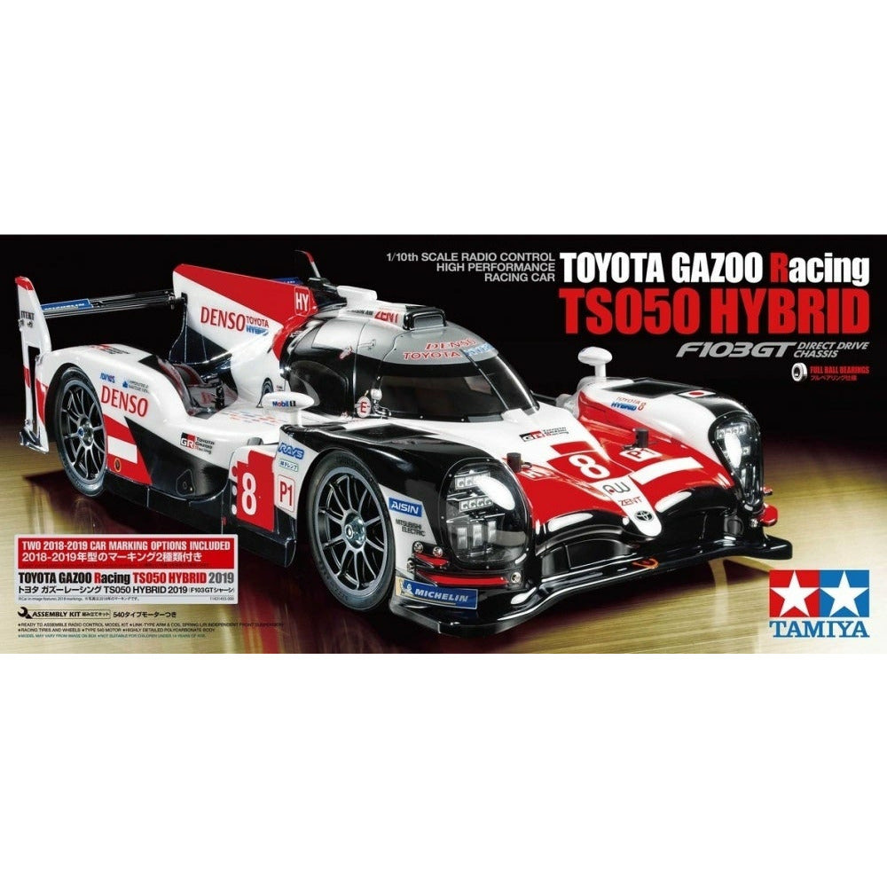 Tamiya 1/10 2WD Race Car Kit Toyota Gazoo Racing TS050 HYBRID 2019 F10