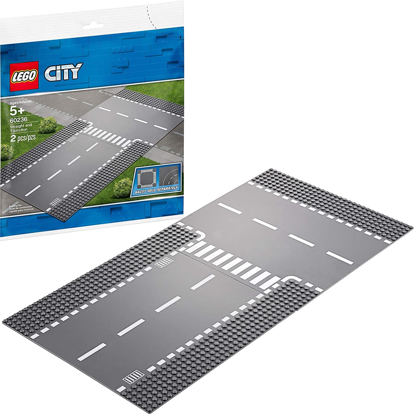 Lego City: Roadplates: Straight and T-junction 60236
