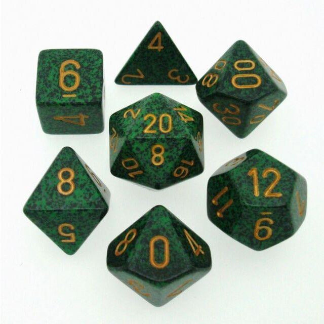 Chessex Speckled 7-Die Set Golden Recon CHX25335