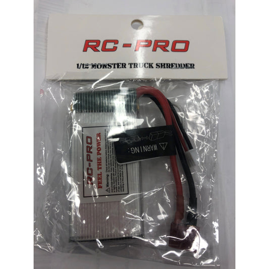 7.4v 1700mAh Battery for Shredder 1/12th Monster Truck