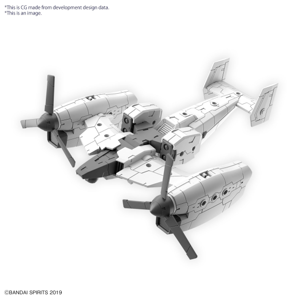Extended Armament Vehicle (TILT ROTOR Ver.) 30 Minutes Missions Accessory Model Kit #5065444 by Bandai