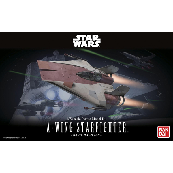 A-Wing Starfighter 1/72 Star Wars Model Kit #5063827 by Bandai