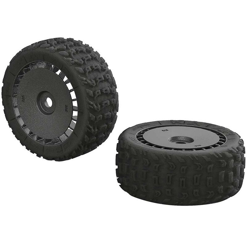 1/8 KATAR T 6S Front/Rear 3.8 Pre-Mounted Tires: Talion (2) AR550048