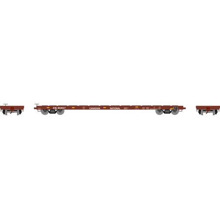 HO RTR 60' Flat Car, CN #49497
