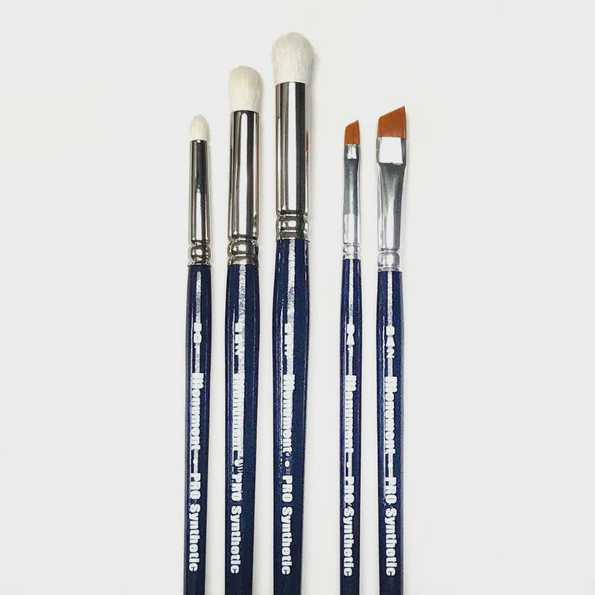 Monument Hobbies Brush Set - PRO Synthetic Drybrush