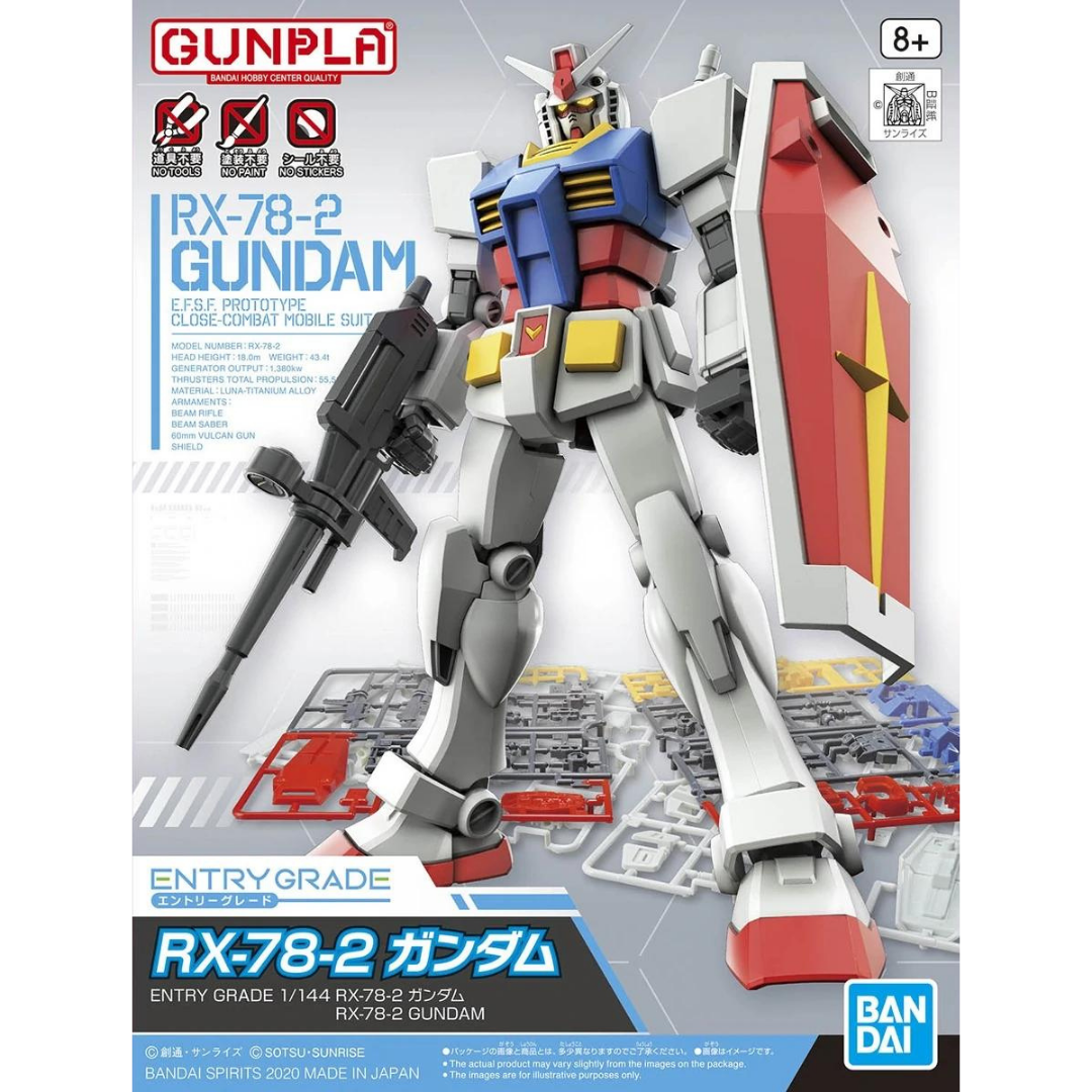 Entry Grade 1/144 RX-78-2 Gundam #5061064 by Bandai