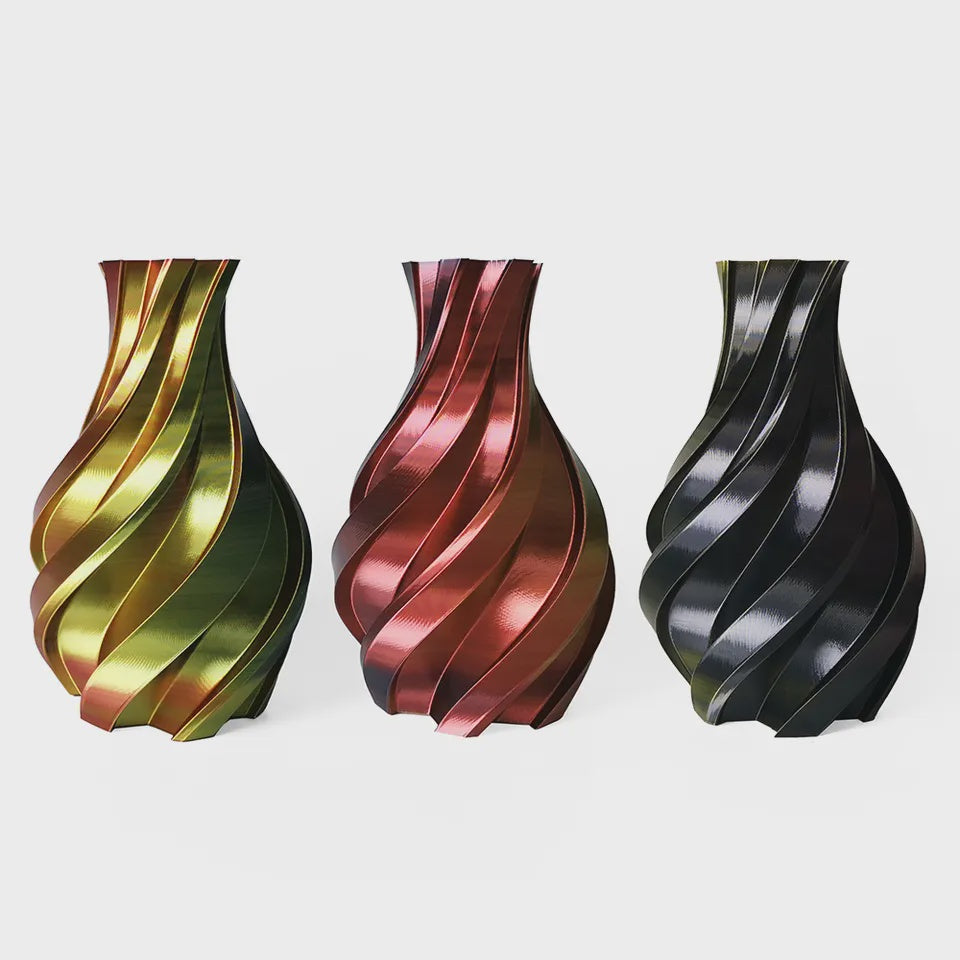 Hello3D Tri-Colour Gold/Red/Black Silk PLA 1kg