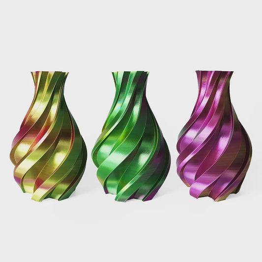 Hello3D Tri-Colour Gold/Green/Purple Silk PLA 1kg