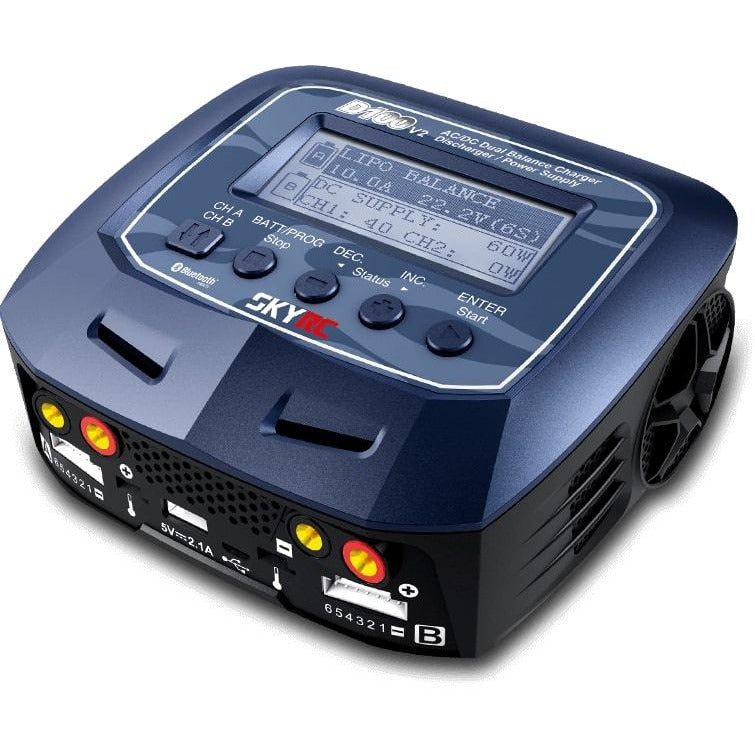 SkyRC D100 V2 Battery Charger, AC/DC, 10A, 100W