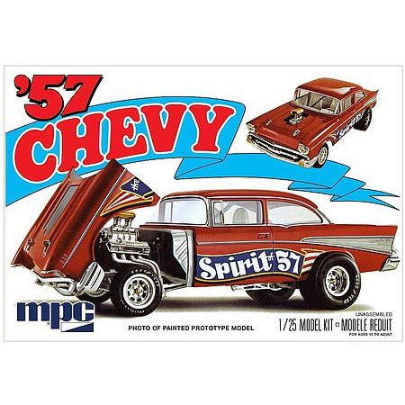 1957 Chevrolet Bel Air 1/25 Model Car Kit #904 by MPC