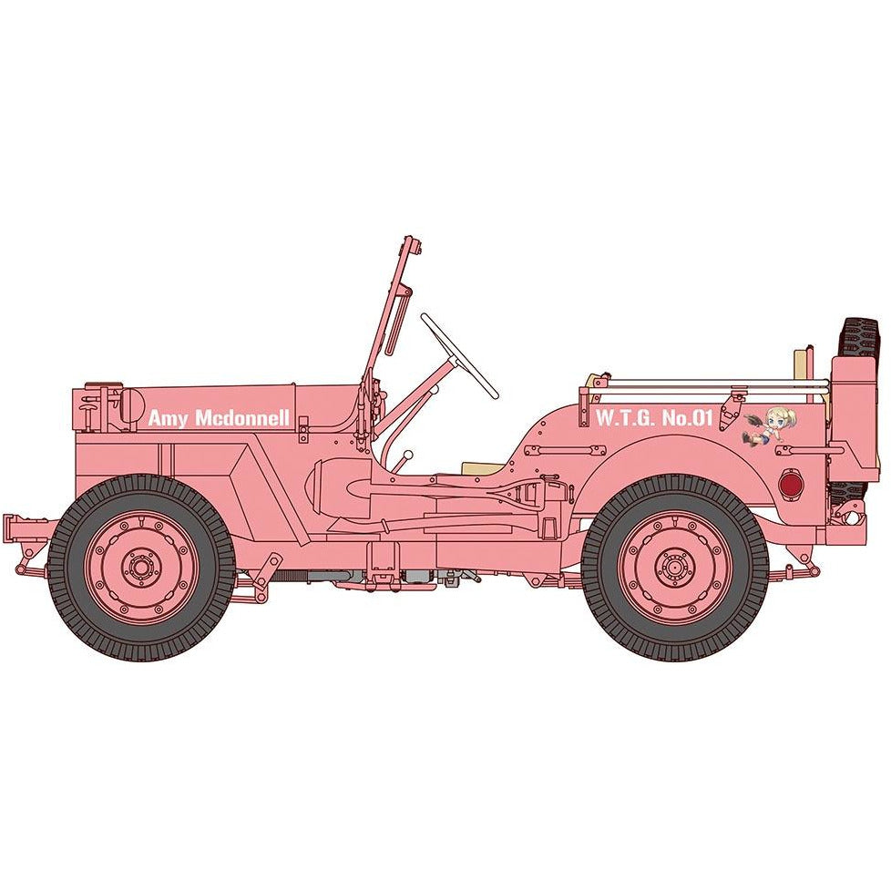 Wild Egg Girls 1/4 ton 4x4 Utility Truck "Amy McDonnell" 1/24 by Hasegawa