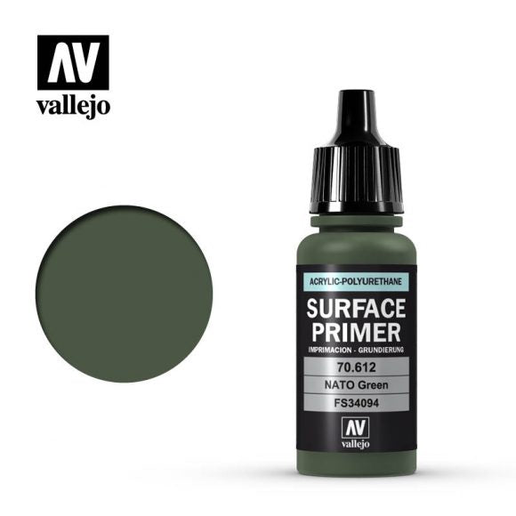 VAL70612 Acrylic Polyurethane Primer - NATO Green (17ml)