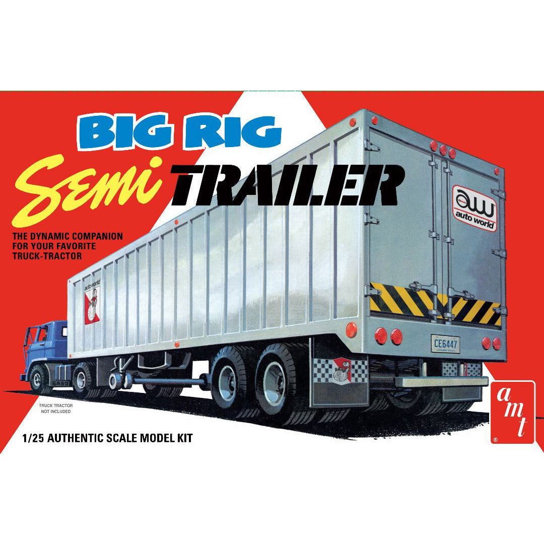 Big Rig Semi Trailer 1/25 Model Truck Kit #1164 by AMT