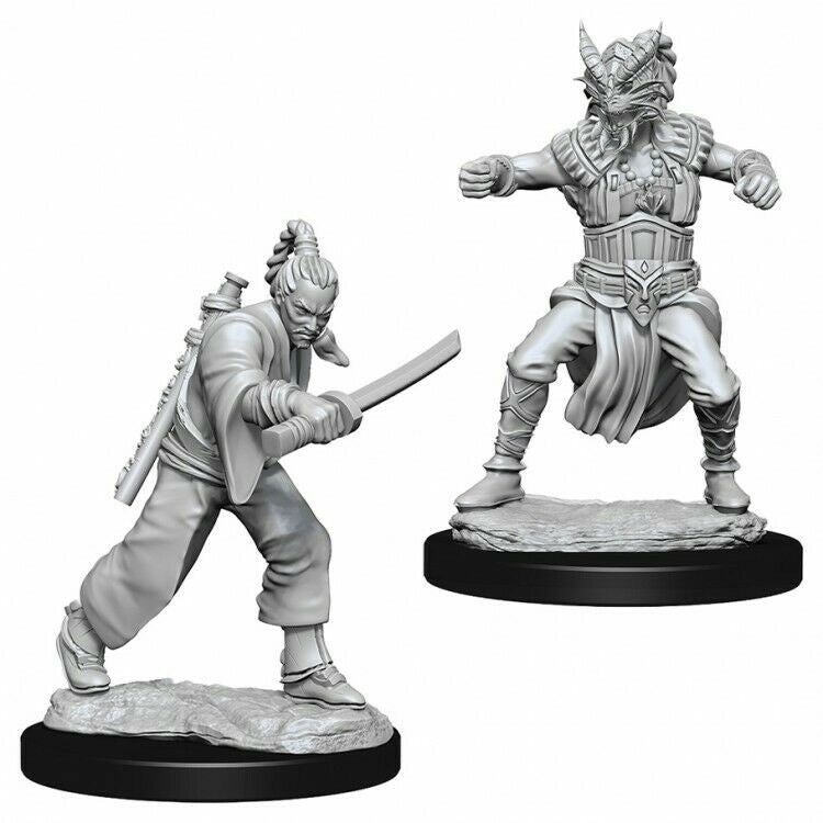 D&D Unpainted Mini - Male Human Monk 73670