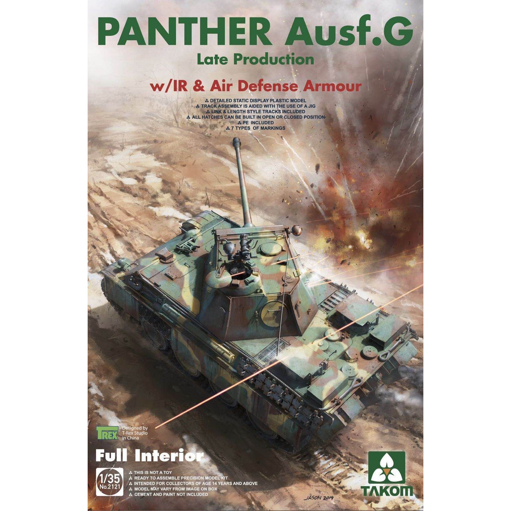 Panther G Late w/IR and Air Defense Armour 1/35 by Takom