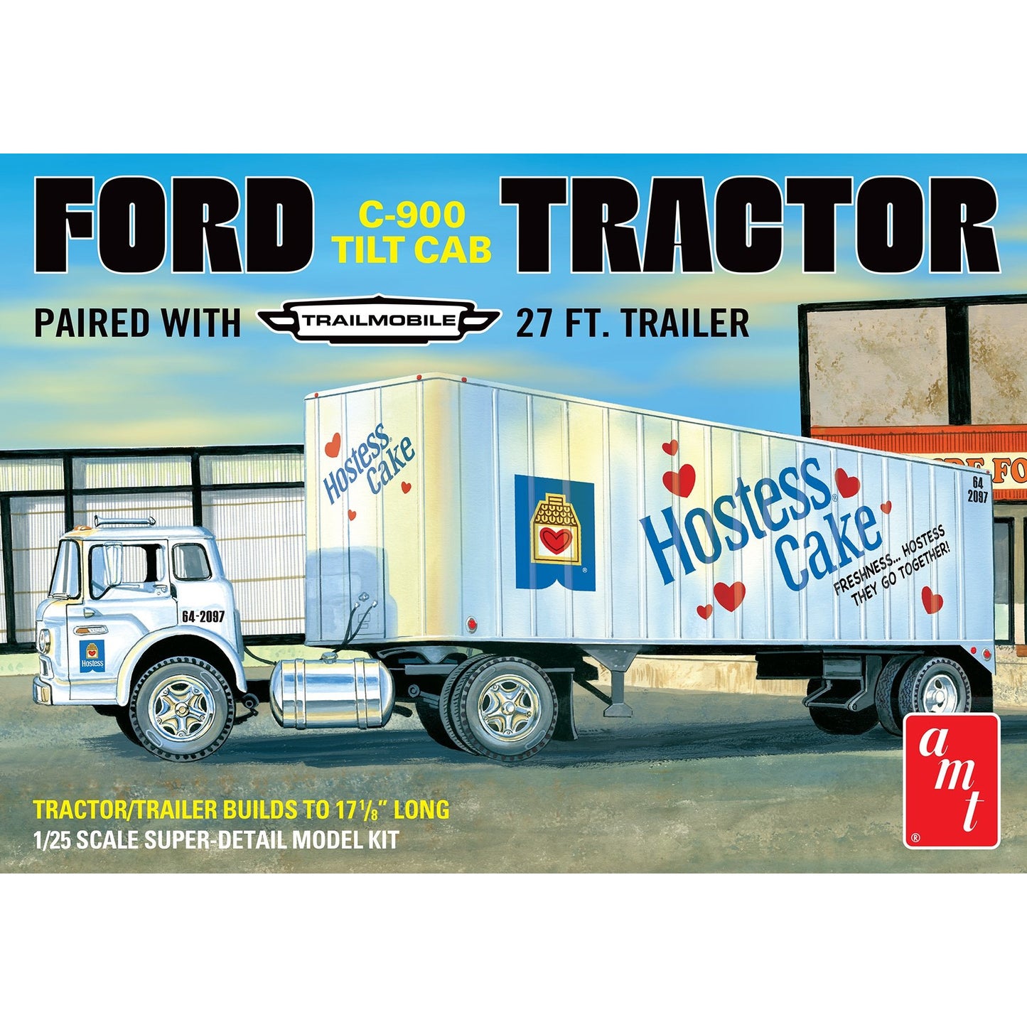 Ford C-900 Tilt Cab Hostess Cake 1/25 #AMT1221/06 by AMT