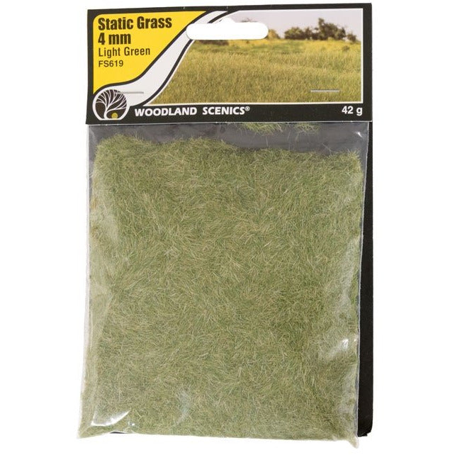 Woodland Scenics Static Grass - 4mm (Light Green) WOO619