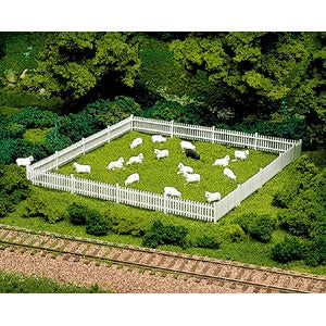 Sheep 18 White & 1 Black HO Scale