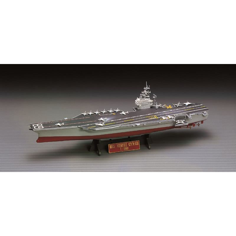 USS Nimitz CVN-68 1/800 Model Aircraft Carrier #14213 by Academy