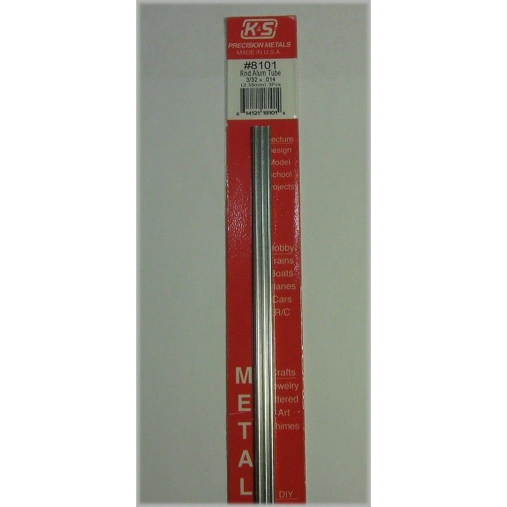 K&S Aluminum Tube - 3/32" OD KSE8101