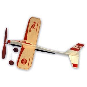 Balsa wood store rubber band plane